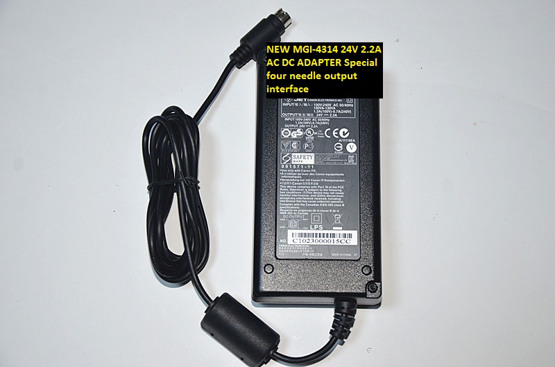 NEW MGI-4314 Special four needle output interface 24V 2.2A AC DC ADAPTER